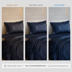 Mystique Blue Flat Bedsheet Set