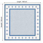 Elegant Indian Hand-Block Floral Patterned Bedding