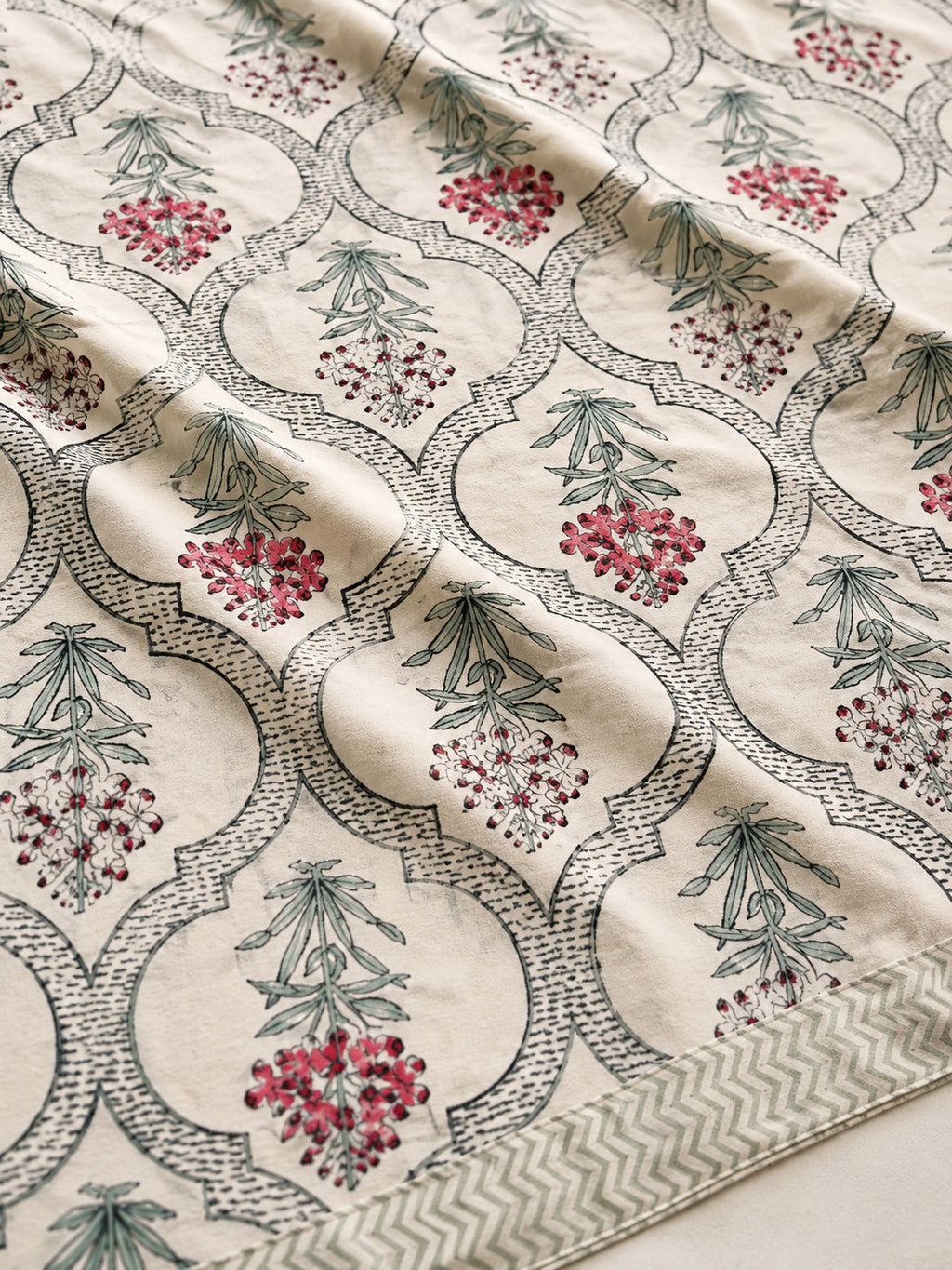 Jaipuri Hand Block Print Pure Cotton Bedsheet Set