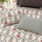 Jaipuri Hand Block Print Pure Cotton Bedsheet Set